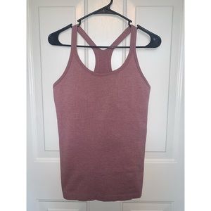 Lululemon ribbed tank with built in bra (size 10)